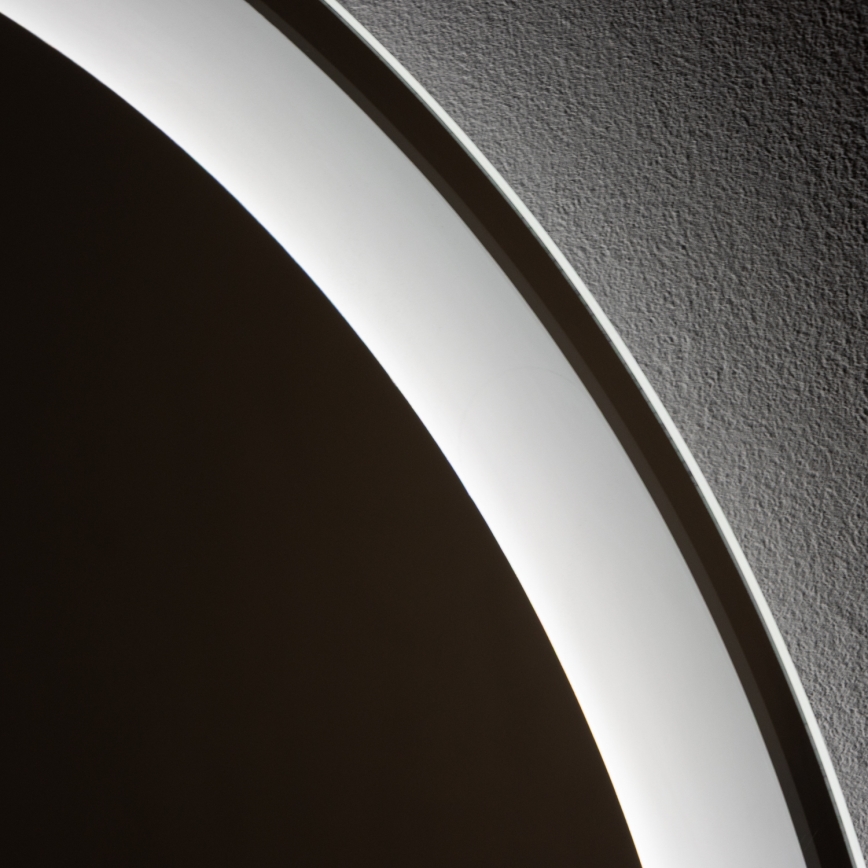 Brilagi - LED Stmievateľné kúpeľňové vyhrievané zrkadlo s podsvietením AVA ECO LED/11,5W/230V pr. 60 cm 3000/4000/6500K IP44 CRI 90