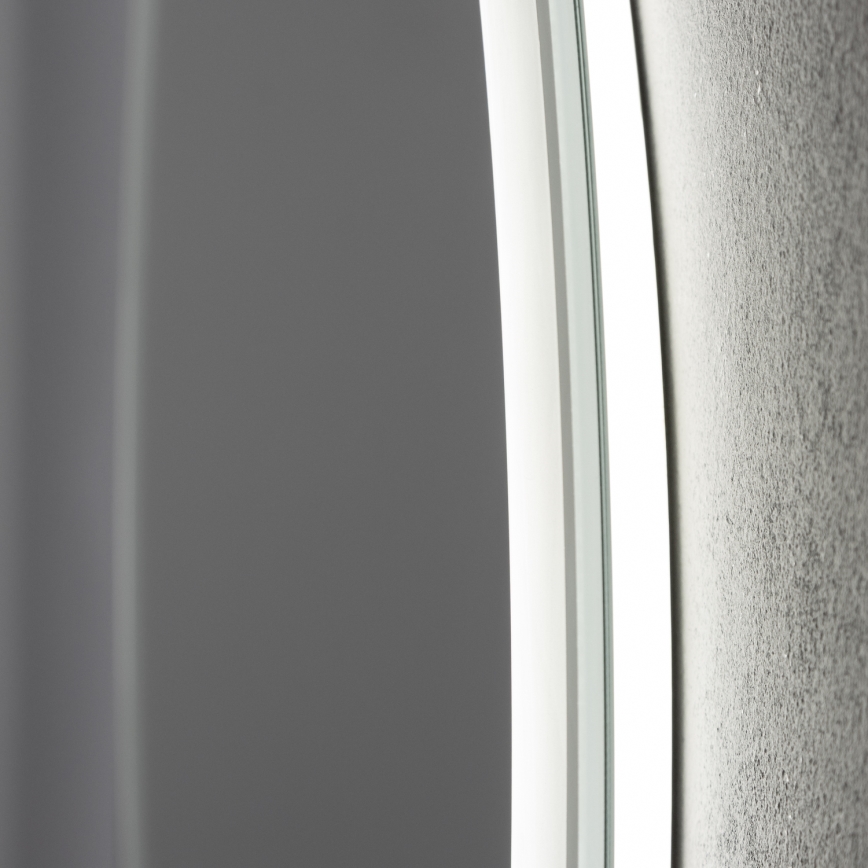 Brilagi - LED Stmievateľné kúpeľňové vyhrievané zrkadlo s podsvietením AVA ECO LED/11,5W/230V pr. 60 cm 3000/4000/6500K IP44 CRI 90