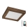 Brilagi - LED Stmievateľné kúpeľňové stropné svietidlo WOODY FRAME LED/24W/230V dub 30x30 cm 3000-6000K IP44 + diaľkové ovládanie