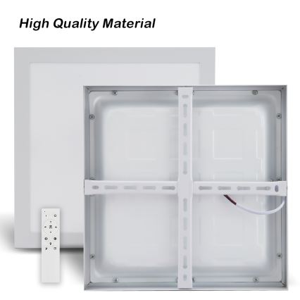 Brilagi - LED Stmievateľné kúpeľňové stropné svietidlo FRAME SMART LED/24W/230V 30x30 cm 3000-6000K IP44 biela + diaľkové ovládanie