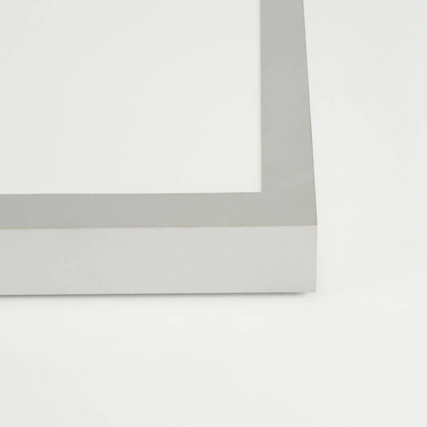 Brilagi - LED Stmievateľné kúpeľňové stropné svietidlo FRAME SMART LED/50W/230V 120x30 cm 3000-6000K IP44 strieborné + diaľkové ovládanie