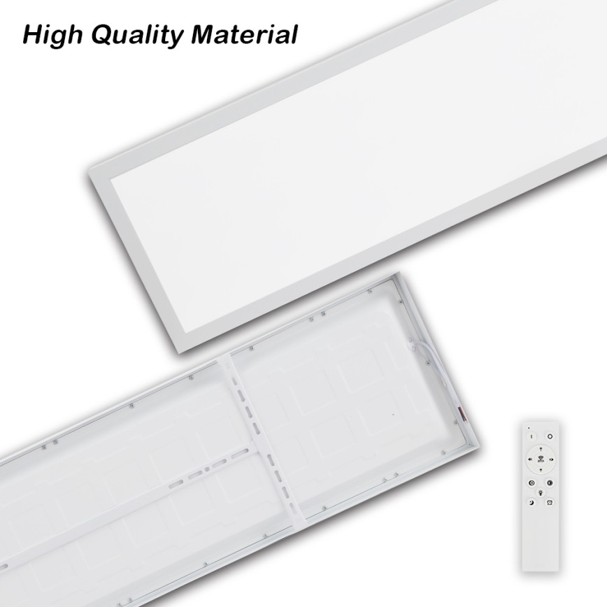 Brilagi - LED Stmievateľné kúpeľňové stropné svietidlo FRAME SMART LED/50W/230V 30x120 cm 3000-6000K IP44 biela + diaľkové ovládanie