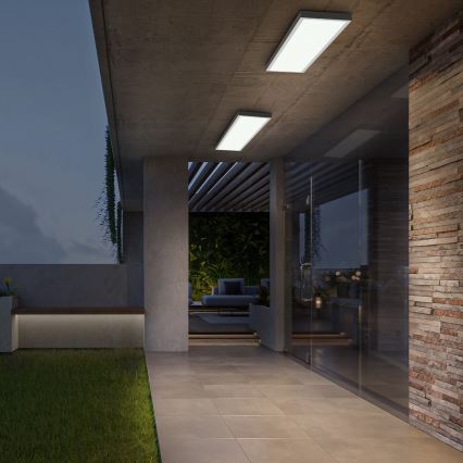 Brilagi - LED Stmievateľné kúpeľňové stropné svietidlo FRAME SMART LED/50W/230V 30x120 cm 3000-6000K IP44 biela + diaľkové ovládanie