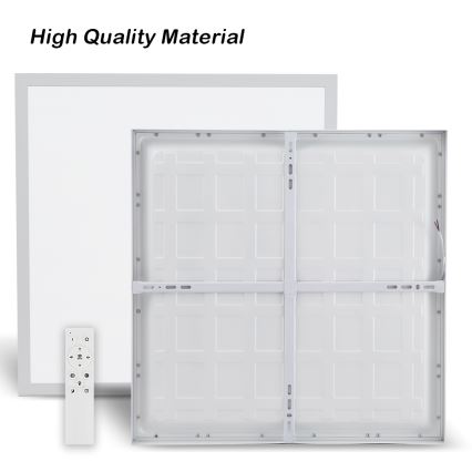 Brilagi - LED Stmievateľné kúpeľňové stropné svietidlo FRAME SMART LED/50W/230V 60x60 cm 3000-6000K IP44 biela + diaľkové ovládanie