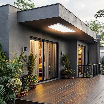 Brilagi - LED stmievateľné kúpeľňové stropné svietidlo FRAME SMART LED/96W/230V 120x60 cm 3000-6000K IP44 biela + diaľkové ovládanie