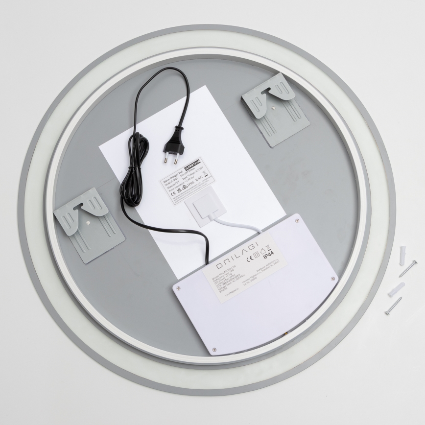 Brilagi - LED kúpeľňové vyhrievané zrkadlo AVA ECO LED/11,5W/230V pr. 60 cm IP44 CRI 90 stmievateľné + CCT