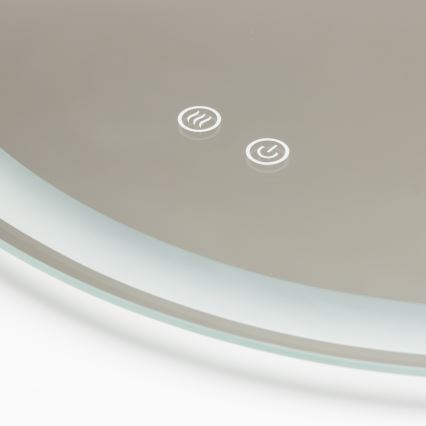 Brilagi - LED kúpeľňové vyhrievané zrkadlo AVA ECO LED/11,5W/230V pr. 60 cm IP44 CRI 90 stmievateľné + CCT