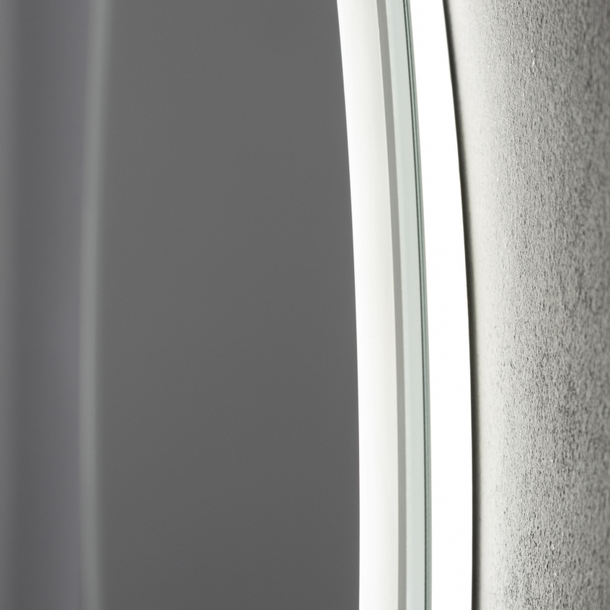 Brilagi - LED vyhrievané kúpeľňové zrkadlo AVA PRO LED, 18,5 W, 230 V, priemer 60 cm, IP44, CRI 90, stmievateľné + CCT