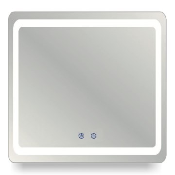 Brilagi - LED stmievateľné kúpeľňové vyhrievané zrkadlo s podsvietením BELLA LED/16W/230V 60x60 cm 3000/4000/6500K IP44