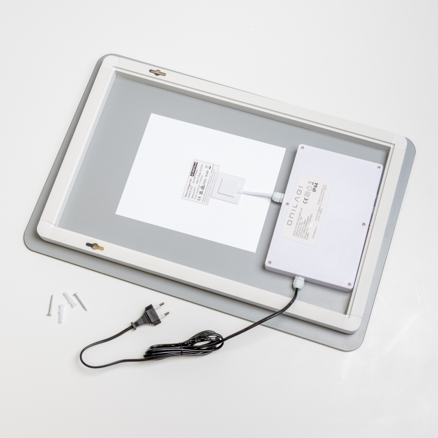 Brilagi - LED kúpeľňové vyhrievané zrkadlo DIANA LED/13W/230V 60x40 cm IP44 CRI 90 stmievateľné + CCT