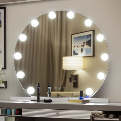 Brilagi - LED stmievateľné make-up zrkadlo HOLLYWOOD LED/12W/230V 3000/4000/6500K