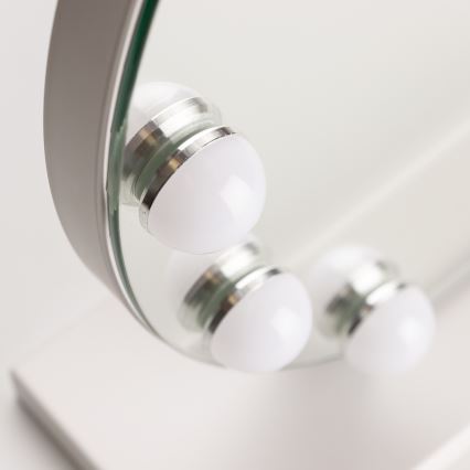 Brilagi - LED stmievateľné make-up zrkadlo HOLLYWOOD LED/12W/230V 3000/4000/6500K