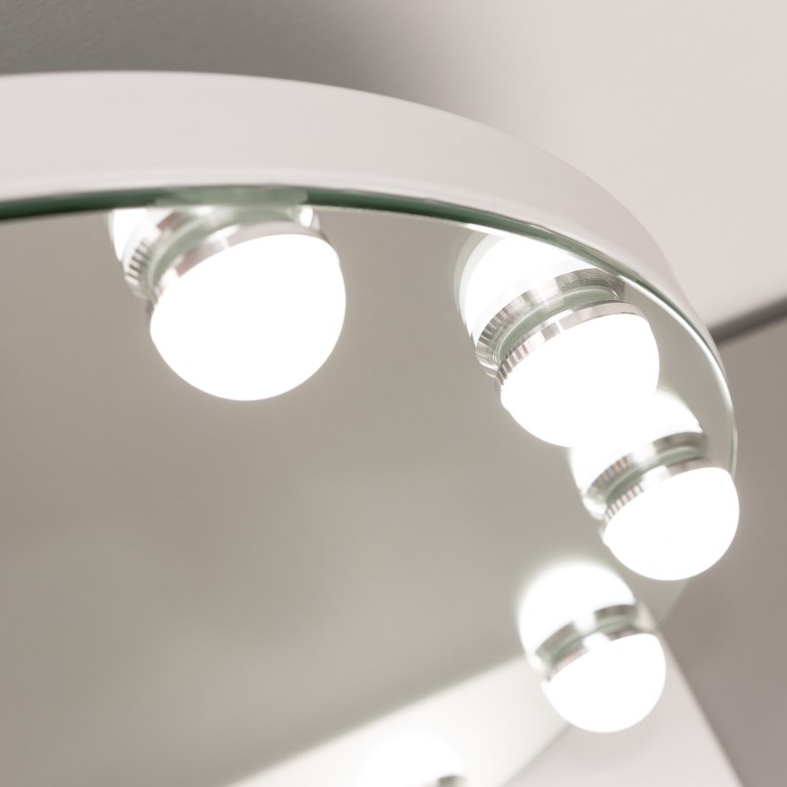 Brilagi - LED stmievateľné make-up zrkadlo HOLLYWOOD LED/12W/230V 3000/4000/6500K