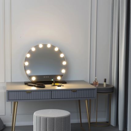 Brilagi - LED stmievateľné make-up zrkadlo HOLLYWOOD LED/12W/230V 3000/4000/6500K