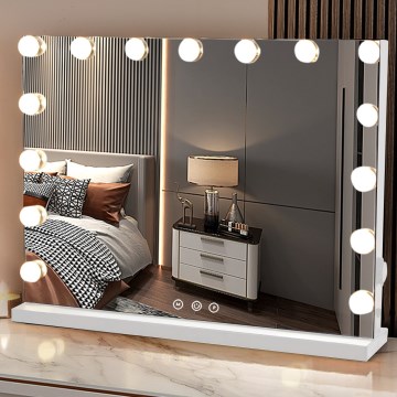 Brilagi - LED Stmievateľné make-up zrkadlo HOLLYWOOD LED/15W/230V 3000/4000/6500K