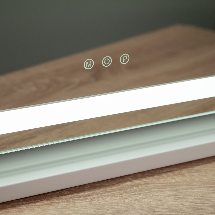 BRILAGI - LED stmievateľné make-up zrkadlo CALIFORNIA LED/25W/230V 3000/4000/6500K 55x44 cm biela