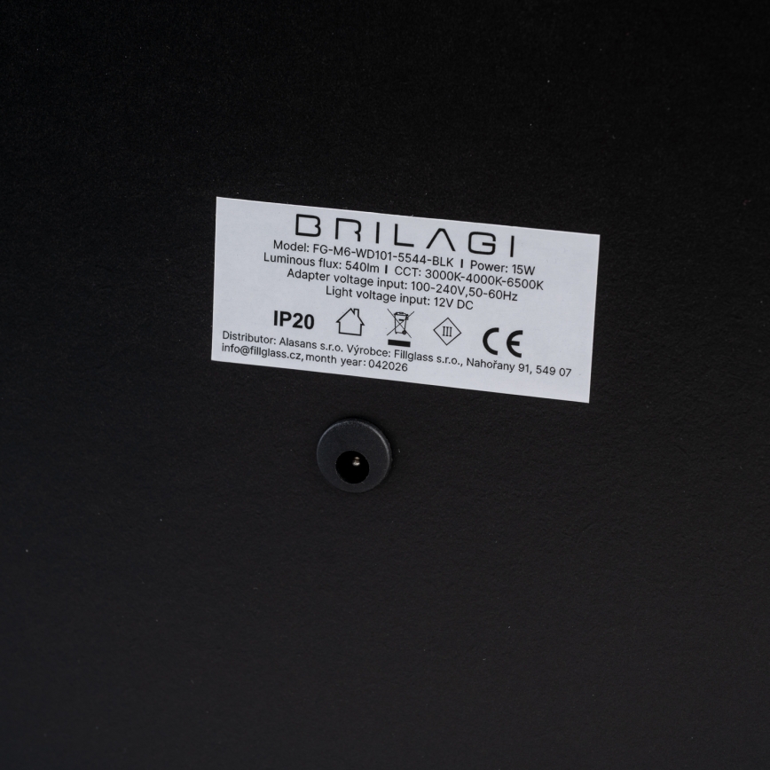 BRILAGI - LED stmievateľné make-up zrkadlo CALIFORNIA LED/25W/230V 3000/4000/6500K 55x44 cm biela