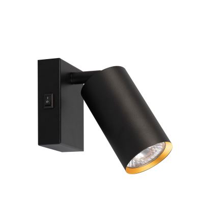Brilagi - LED RGBW Stmievateľné nástenné bodové svietidlo SELE 1xGU10/4,8W/230V 3000K čierna/zlatá + diaľkové ovládanie