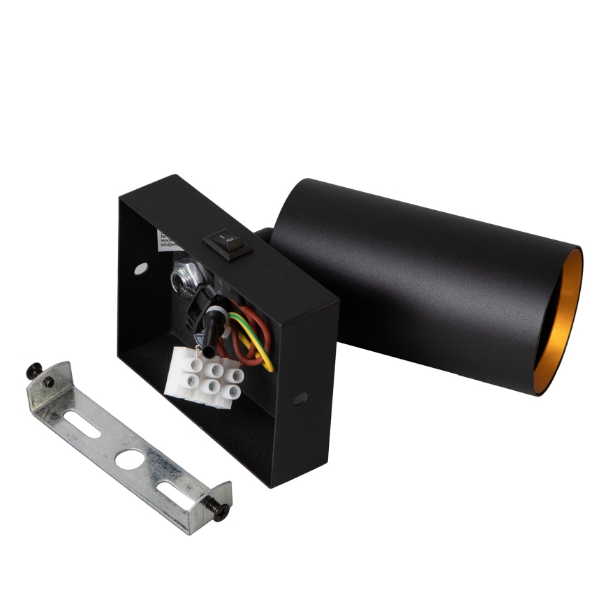 Brilagi - LED RGBW Stmievateľné nástenné bodové svietidlo SELE 1xGU10/4,8W/230V 3000K čierna/zlatá + diaľkové ovládanie