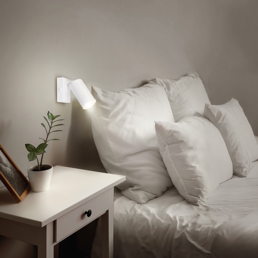 Brilagi - LED RGBW stmievateľné nástenné bodové svietidlo SELE 1xGU10/6,5W/230V 2700-6500K biela