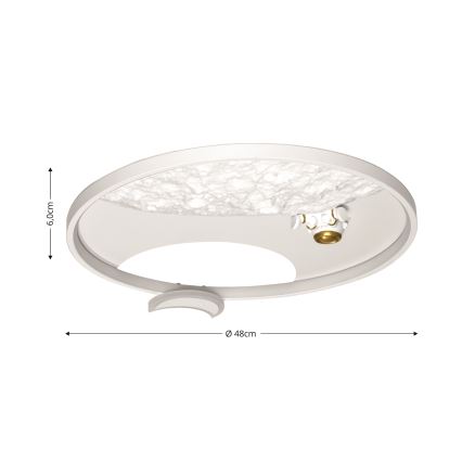 Brilagi - LED Stmievateľné stropné svietidlo ASTRO LED/20W/230V 3000/4000/6000K + diaľkové ovládanie