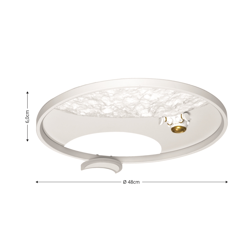 Brilagi - LED Stmievateľné stropné svietidlo ASTRO LED/20W/230V 3000/4000/6000K + diaľkové ovládanie