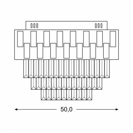 BRILAGI - LED stmievateľné stropné svietidlo AURELIA LED/45W/230V 3000-6000K pr. 50 cm zlatá + diaľkové ovládanie