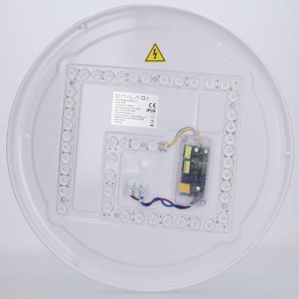Brilagi - LED Stmievateľné stropné svietidlo COCI LED/48W/230V 3000-6500K priemer 39 cm drevený dekor/čierna + diaľkové ovládanie