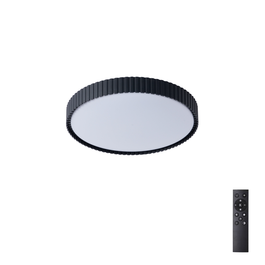 Brilagi - stmievateľné LED stropné svietidlo CORVO LED/54W/230V 3000-6000K čierne, priemer 40 cm + diaľkové ovládanie