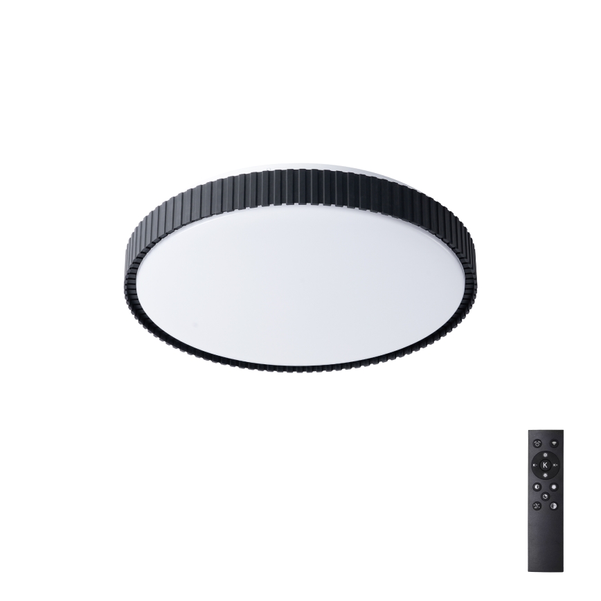 Brilagi - Stropné stmievateľné LED svietidlo CORVO LED/72W/230V 3000-6000K čierne pr. 50 cm + diaľkové ovládanie