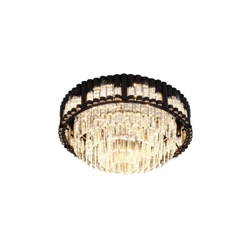 Brilagi - stmievateľné stropné LED svietidlo CROWN LED/41W/230V 3000-6000K, priemer 48 cm, čierne, s diaľkovým ovládaním