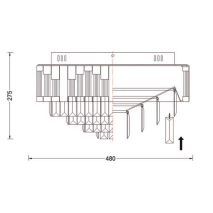 Brilagi - stmievateľné stropné LED svietidlo CROWN LED/41W/230V 3000-6000K, priemer 48 cm, čierne, s diaľkovým ovládaním