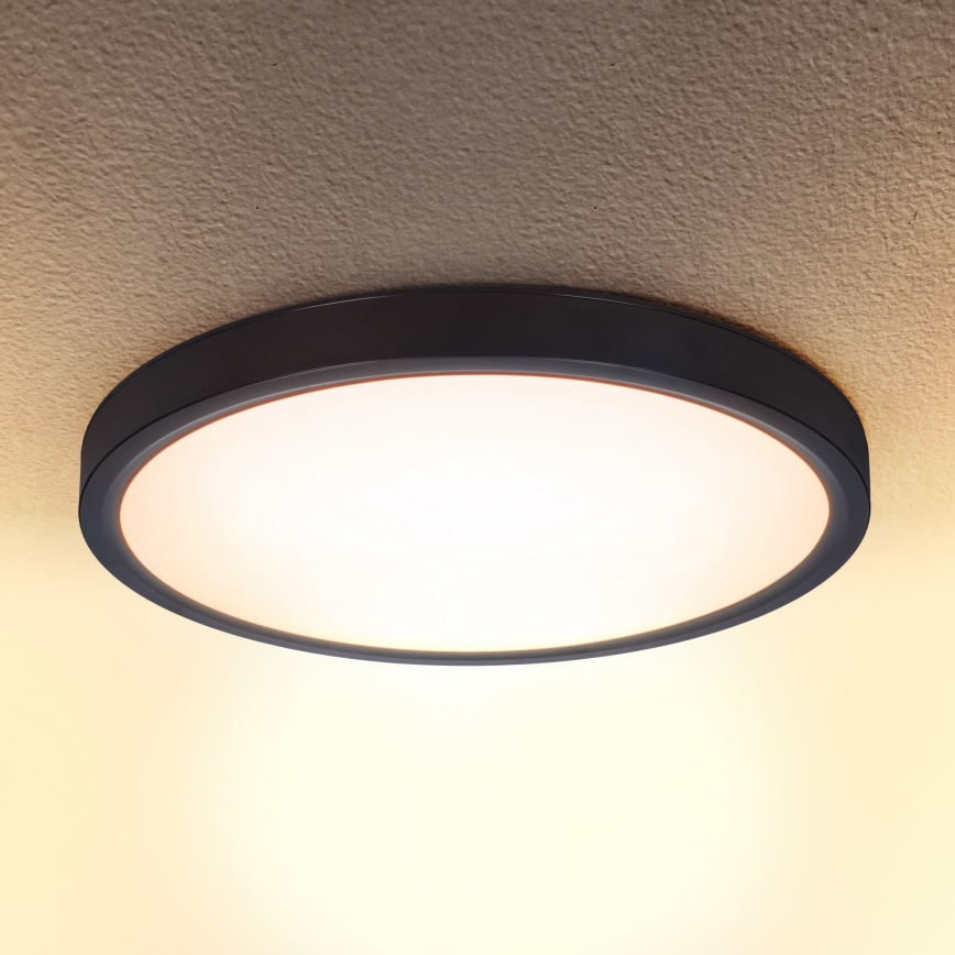 Brilagi - LED Stmievateľné stropné svietidlo ESTELA LED/36W/230V 3000-6500K ø 30 cm čierna + diaľkové ovládanie