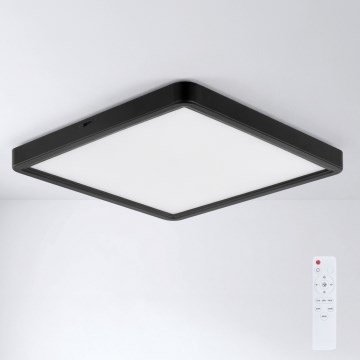 Brilagi - LED stmievateľné stropné svietidlo ESTELA SQUARE LED/36W/230V 3000-6500K 31x31 cm čierna + diaľkové ovládanie