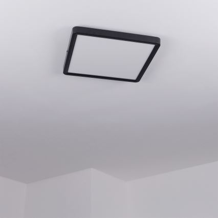 Brilagi - LED stmievateľné stropné svietidlo ESTELA SQUARE LED/36W/230V 3000-6500K 31x31 cm čierna + diaľkové ovládanie
