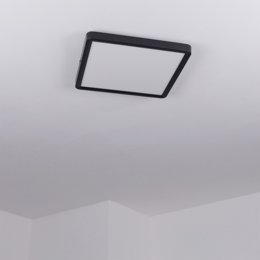 Brilagi - LED stmievateľné stropné svietidlo ESTELA SQUARE LED/36W/230V 3000-6500K 31x31 cm čierna + diaľkové ovládanie