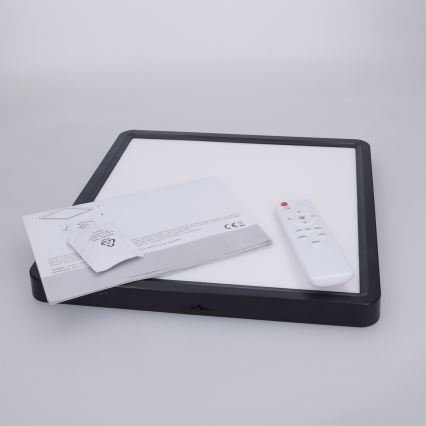 Brilagi - LED stmievateľné stropné svietidlo ESTELA SQUARE LED/36W/230V 3000-6500K 31x31 cm čierna + diaľkové ovládanie