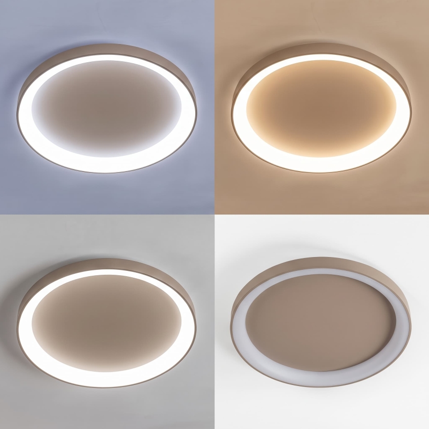 BRILAGI - stmievateľné LED stropné svietidlo FALCON II LED/108W/230V 3000-6500K pr. 80 cm béžové + diaľkové ovládanie