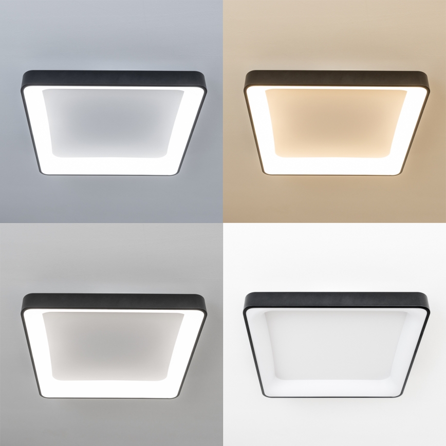 Brilagi - Stmievateľné LED stropné svietidlo FALCON II LED/125W/230V 3000-6500K 60x60 cm čierne + diaľkové ovládanie