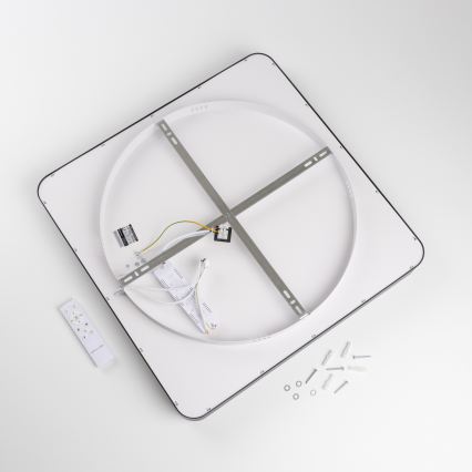 Brilagi - Stmievateľné LED stropné svietidlo FALCON II LED/125W/230V 3000-6500K 60x60 cm čierne + diaľkové ovládanie