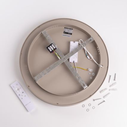 BRILAGI - LED Stmievateľné stropné svietidlo FALCON II LED/67W/230V 3000-6500K pr. 40 cm biela/béžová + diaľkové ovládanie