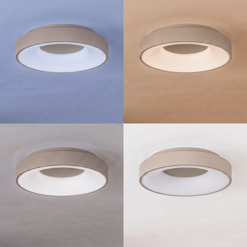 BRILAGI - LED stmievateľné stropné svietidlo FALCON II LED/67W/230V 3000-6500K pr. 40 cm béžová + diaľkové ovládanie