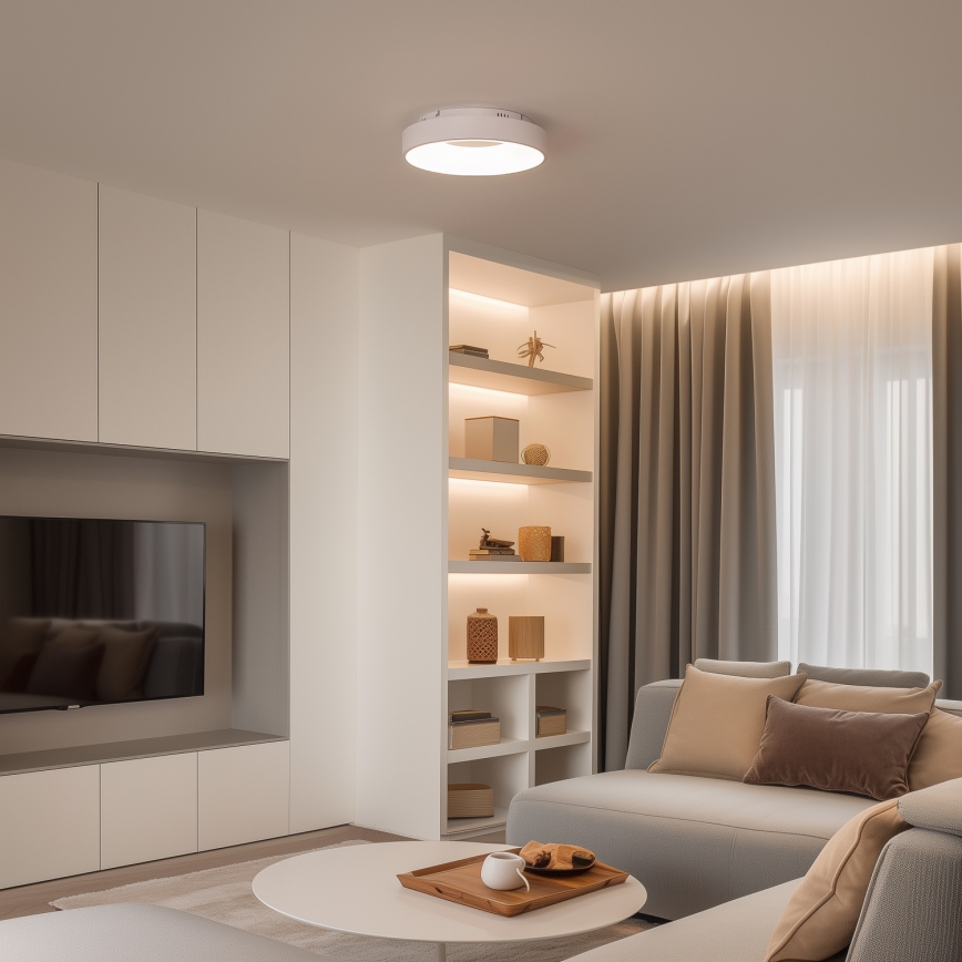 Brilagi - LED stmievateľné stropné svietidlo FALCON II LED/67W/230V 3000-6500K priemer 40 cm biela + diaľkové ovládanie