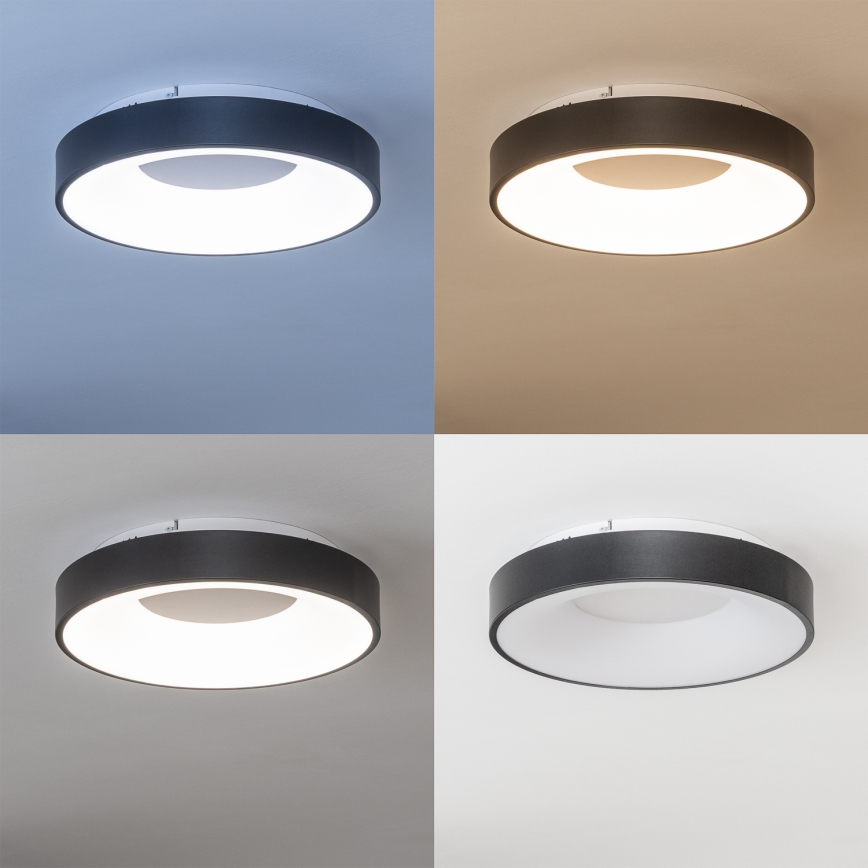 Brilagi - LED stmievateľné stropné svietidlo FALCON II LED/67W/230V 3000-6500K pr. 40 cm čierna + diaľkové ovládanie