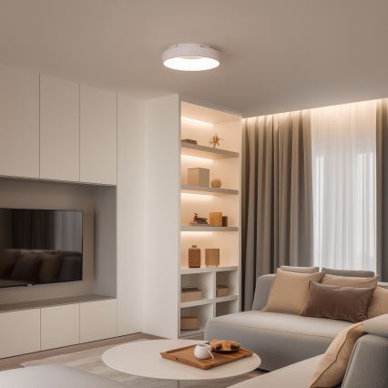 Brilagi - LED stmievateľné stropné svietidlo FALCON II LED/67W/230V 3000-6500K priemer 40 cm biela + diaľkové ovládanie