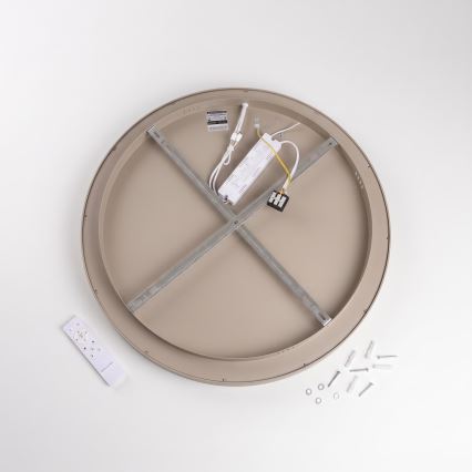 BRILAGI - LED zatemnjiva stropna svetilka FALCON II LED/99W/230V 3000-6500K premer 60 cm bela/bež + daljinski upravljalnik