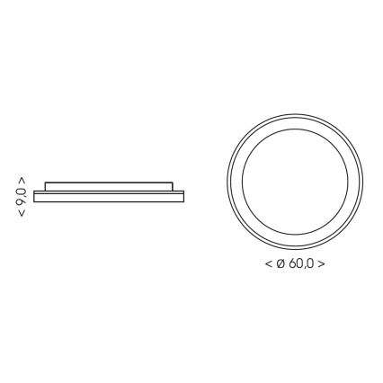 BRILAGI - LED zatemnjiva stropna svetilka FALCON II LED/99W/230V 3000-6500K premer 60 cm bela/bež + daljinski upravljalnik