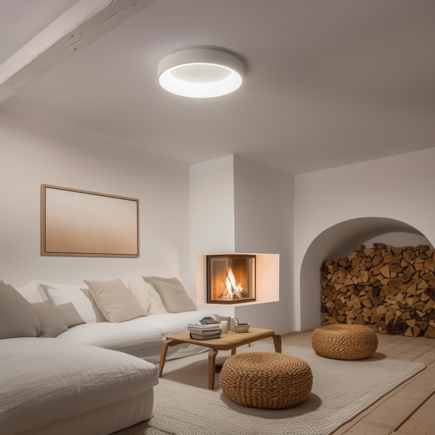 Brilagi - LED stmievateľné stropné svietidlo FALCON LED/80W/230V 3000-6500K pr. 60 cm biela + diaľkové ovládanie