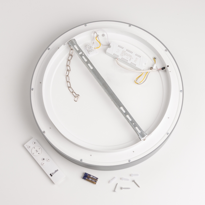 Brilagi - LED Stmievateľné stropné svietidlo FALCON LED/80W/230V 3000-6500K pr. 60 cm šedá + diaľkové ovládanie