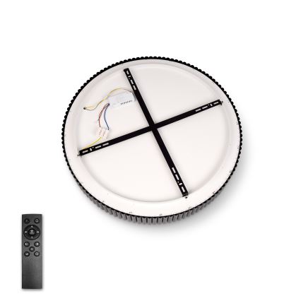 Brilagi - LED stmievateľné stropné svietidlo FALCON MODERN LED/30W/230V 3000-6500K pr. 40 cm čierna + diaľkové ovládanie